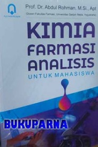 Image of Kimia farmasi analisis untuk mahasiswa